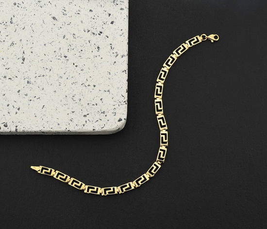 Złota bransoletka 375 grecka