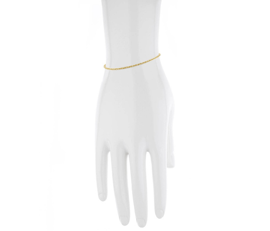 Złota bransoletka 585 kordel korda 