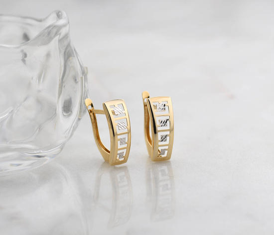 Złote kolczyki 375 greckie