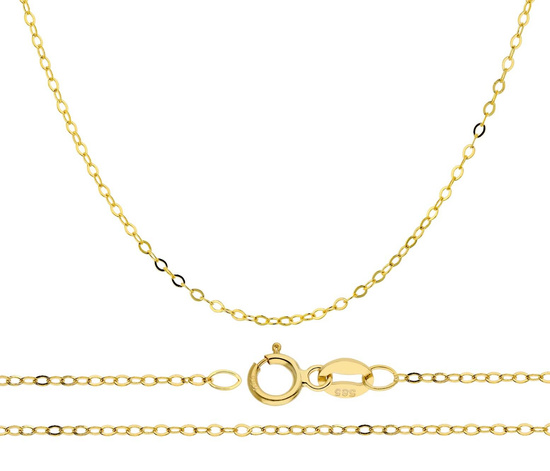 Złoty łańcuszek 585 ankier 