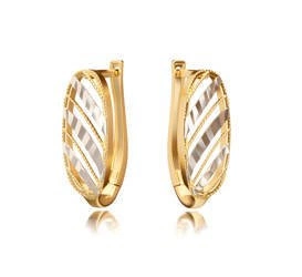 Złote kolczyki 333 - fantazyjne