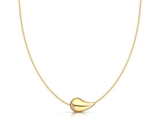 Złoty naszyjnik 375 - nowoczesna kropla