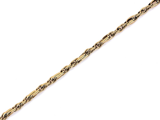 Bransoletka złota duże przeplatane ogniwa