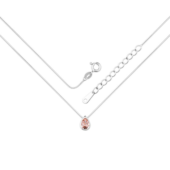 Naszyjnik srebrny 925 Swarovski - łezka