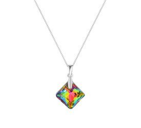 Naszyjnik srebrny 925 Swarovski - kwadrat
