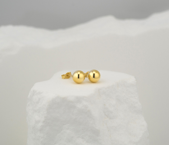 Złote kolczyki 585 - kulki, kuleczki