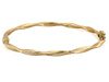 Bransoletka złota sztywna skręcona