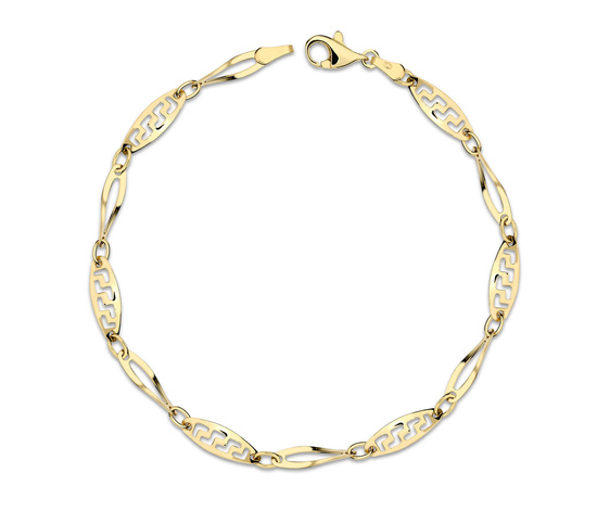 Złota bransoletka 375 grecka