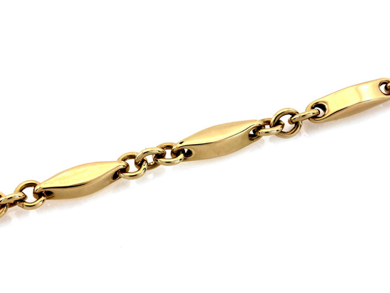 Bransoletka złota elementowa subtelna elegancka