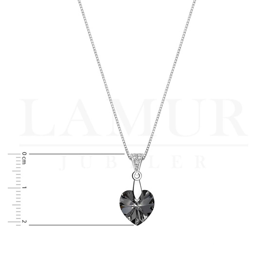 Naszyjnik serce Swarovski