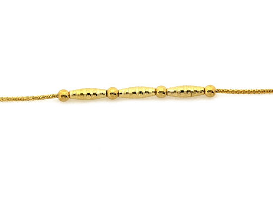 Elegancka złota bransoletka z kulkami dyskretna subtelna