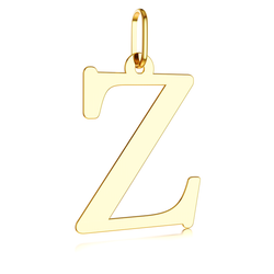 Złota literka Z - średnia zawieszka 333