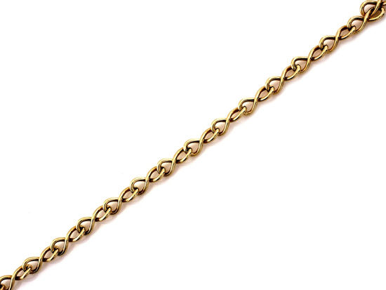 Bransoletka złota elementowa z nieskończoności