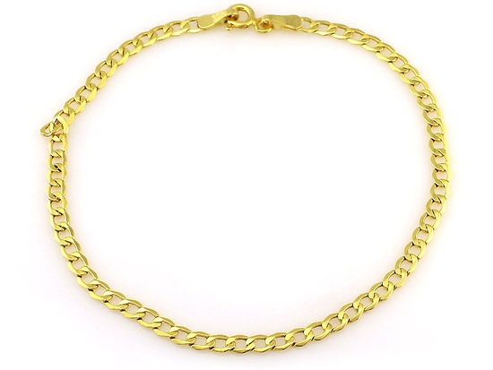 Złota bransoletka pancerka 4mm