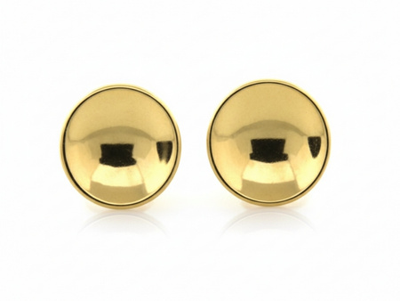 Kolczyki złote kółeczka przy uchu