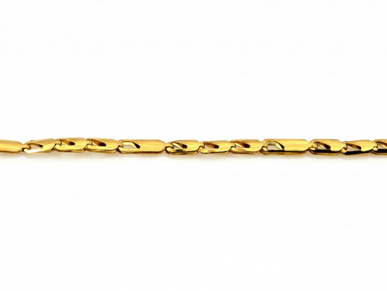 Bransoletka złota z prostokątnych elementów