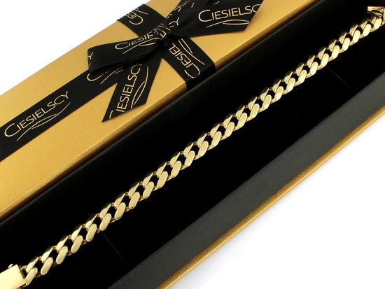 Bransoletka złota męska bardzo gruba pancerka