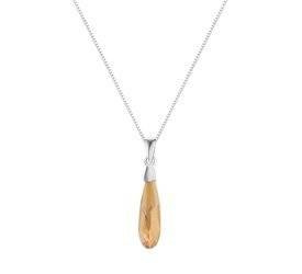 Naszyjnik srebrny 925 Swarovski - kropla