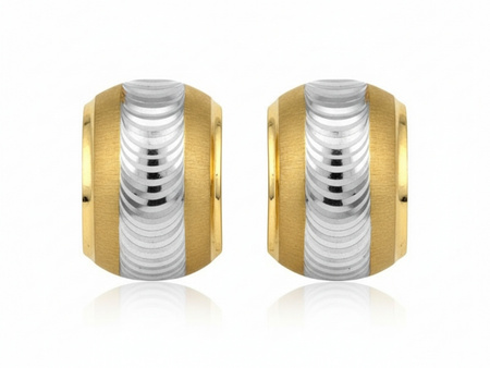 Szerokie kolczyki, blaszki