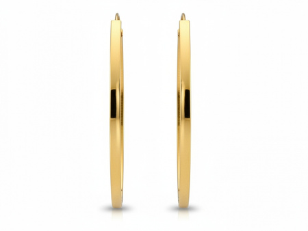 Nowoczesne kolczyki przeciągane bez kamieni