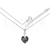 Naszyjnik serce Swarovski