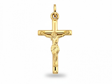 Krzyżyk złoty z wizerunkiem Jezusa