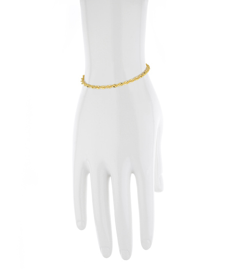 Złota bransoletka 585 kordel korda 