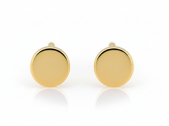 Kolczyki złote malutkie kółeczka na sztyfcie