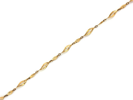 Bransoletka złota elementowa