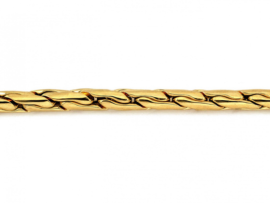 Bransoletka złota gruba elementowa