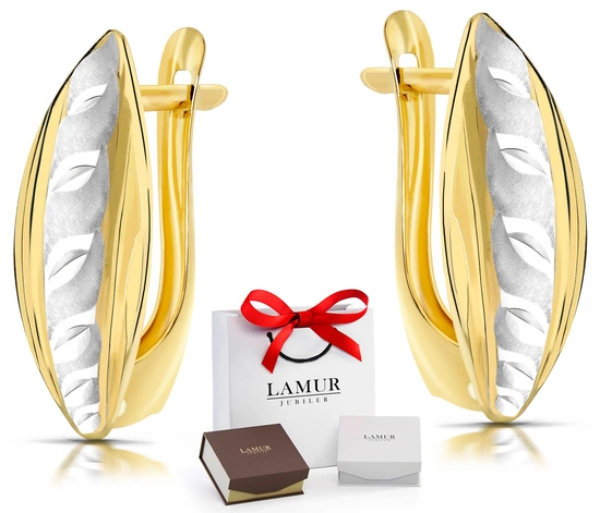 Złote kolczyki 585 - klasyczne