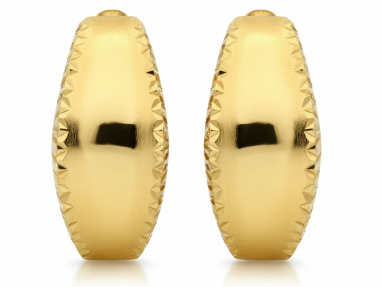 Kolczyki złote angielskie eleganckie blaszki