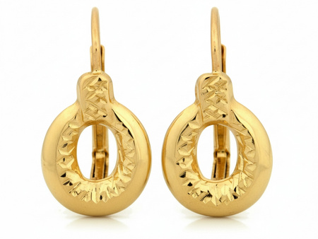 Kolczyki złote angielskie idealne dla mamy dla babci