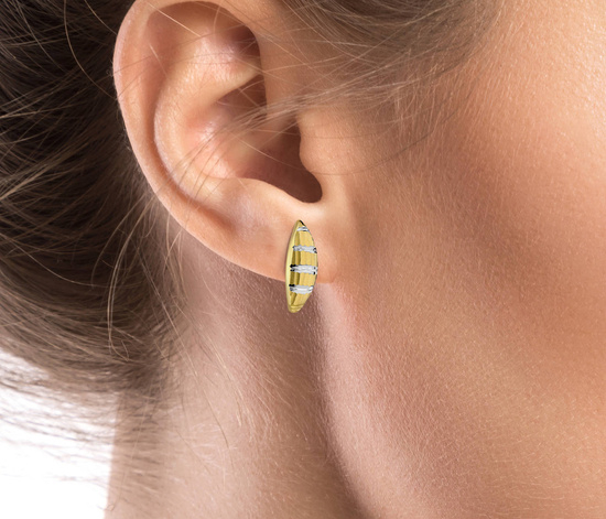 Złote kolczyki 585 - klasyczne