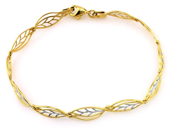 Subtelna złota bransoletka dla kobiety