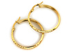 Kolczyki złote koła 28mm zdobione