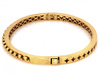 Bransoletka złota sztywna z kulkami nowoczesna