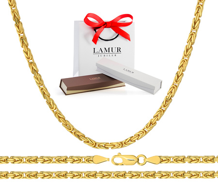 Złoty łańcuszek 585 królewski