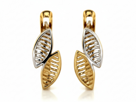 Kolczyki złote delikatne dyskretne angielskie