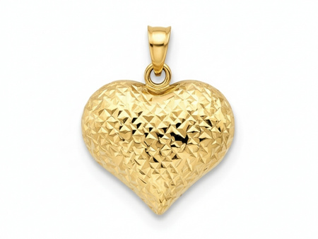 Zawieszka złote serce dmuchane
