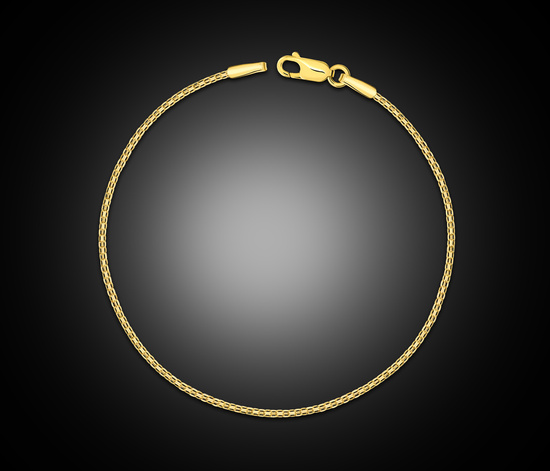 Złota bransoletka 925 Bismarck - 18 cm