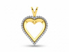 Zawieszka złote serce z cyrkoniami