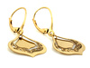Kolczyki złote wiszące ruchome oryginalne