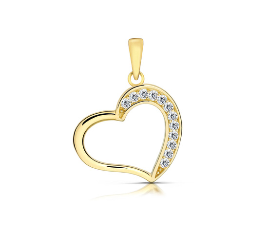 Złota zawieszka 375 - serce, serduszko