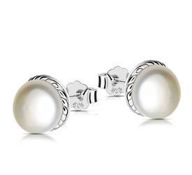 Srebrne kolczyki 925 z perłami