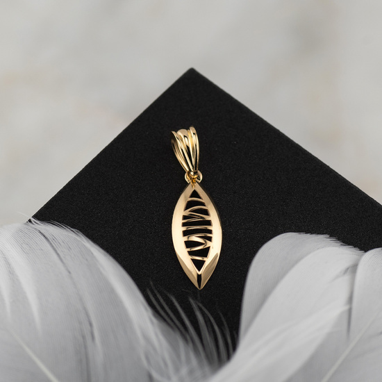 Złota zawieszka 585 łezka