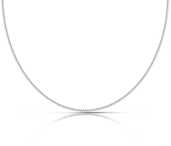 Srebrny łańcuszek 50 cm - kostka