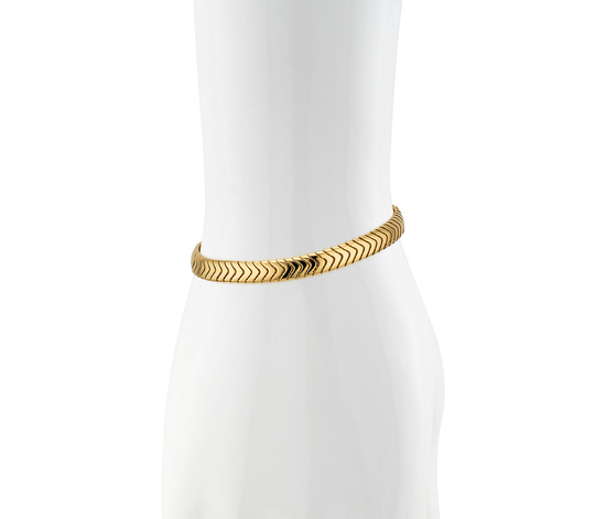 Złota bransoletka 585 elementowa taśma