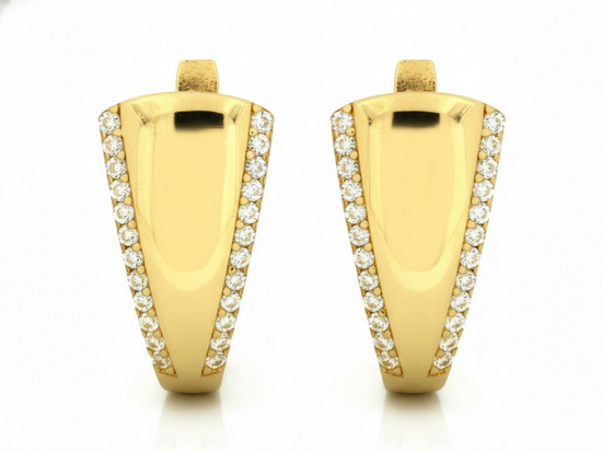 Kolczyki złote angielskie klasyka elegancji