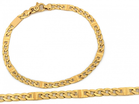 Bransoletka złota gruba pancerka